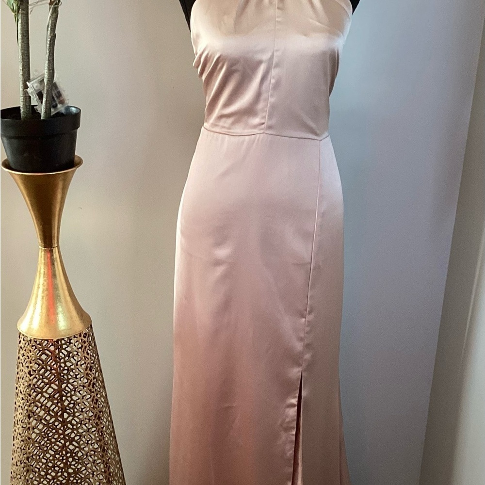 Elegant Pink Plus Size Prom Brides Maid Wedding Formal 3X - Picture 4 of 11